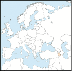 Distribution map of Myotis schaubi