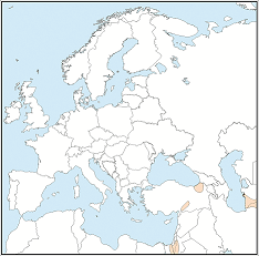Distribution map of Otonycteris hemprichii